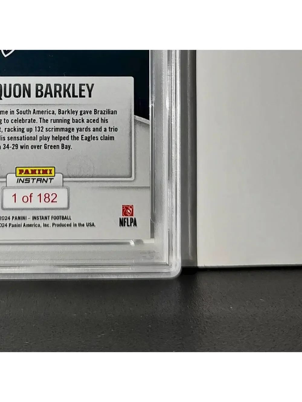 Saquon Barkley Rookie 2024 Panini Instant NFL #25 PSA 10 Gem Mint